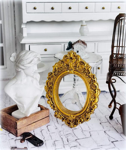 Dollhouse ornate gold frame