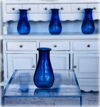 Glass Vase - Blue - Miniature