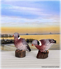 Dollhouse miniature birds pigeons
