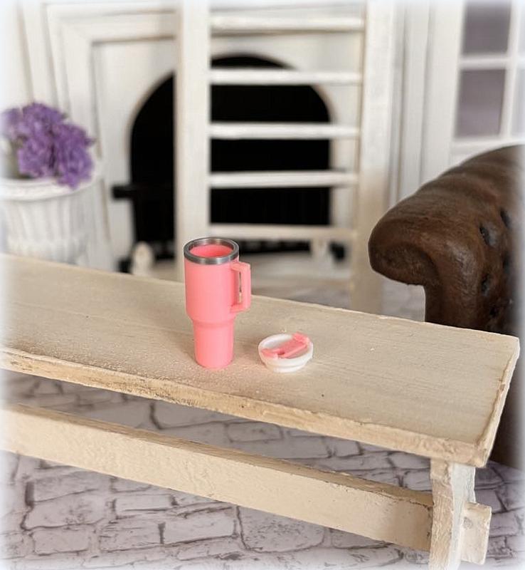 Dollhouse modern insulated carry mug tumbler