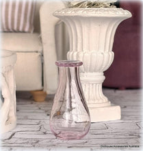 Glass Vase - Pink - x 1 - Miniature