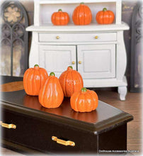 Orange Pumpkins - Set of 4 - Miniature