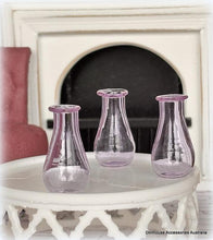 Glass Vase - Purple - x 1 - Miniature