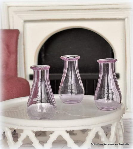 Glass Vase - Purple - x 1 - Miniature