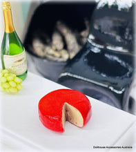 Cheese Wheel - Red - Miniature