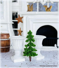 Flocked Fir Tree - No base - 7 cm high