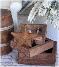 Dollhouse Rust star Christmas home decor rustic