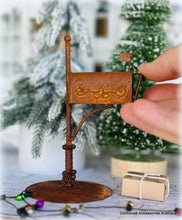 Dollhouse rusty mailbox Christmas post office