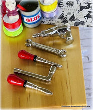 Red Handyman's Tools with Drill Set - Miniature