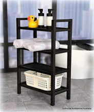 Storage Shelves - 4 Tiered - Black - Miniature