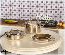 Stainless Steel Stove Pot Set of 3 - Miniature