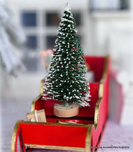 Small Pine Christmas Tree - Flocked - 7cm - Miniature