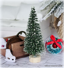 Small Pine Christmas Tree - Flocked - 9cm - Miniature