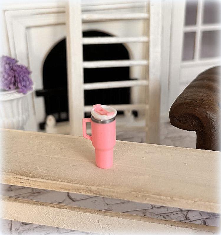 Dollhouse modern insulated carry mug tumbler