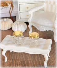 Pair of Glass Jars with Decorative lids - Miniature