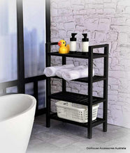 Storage Shelves - 4 Tiered - Black - Miniature