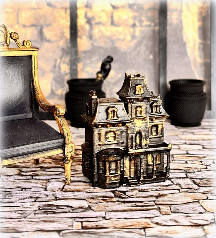 Dollhouse gothic mini beacon hill addams family