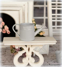 Vintage Metal Watering Can - Blue/Grey - Miniature