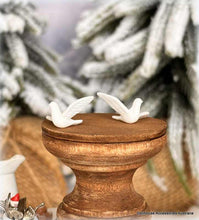White Doves - Pair - Miniature