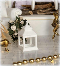 Dollhouse white lantern Christmas light