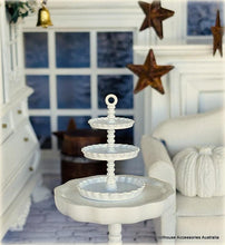 White 3-Tiered Tray - Miniature