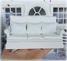 Dollhouse White sofa 3 seater
