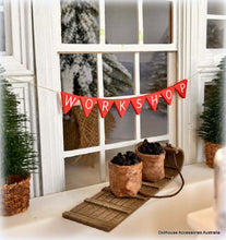 Dollhouse Bunting christmas Elf Workship