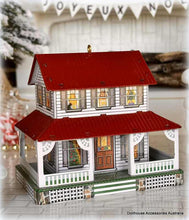 Hallmark Ornament Tin Farm house dollhouse nursery