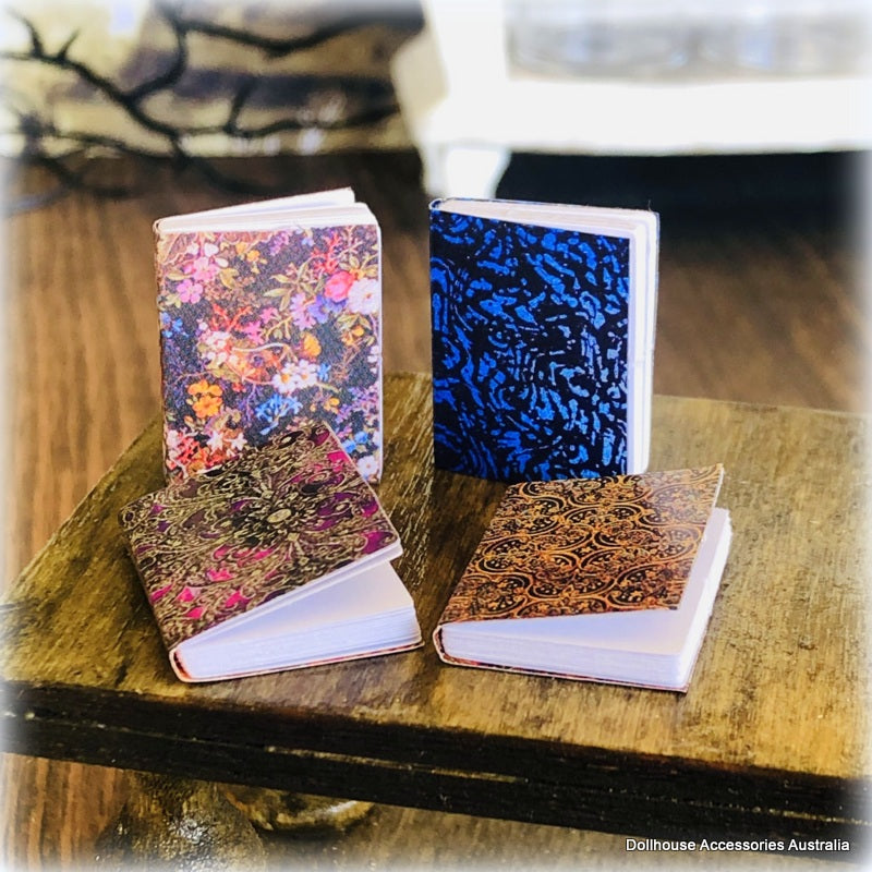 Journals - Set of 4 - Floral Theme - Miniature