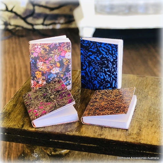 Journals - Set of 4 - Floral Theme - Miniature