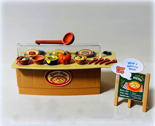 Sylvanian Families Stew Shop Set - Japanese Exclusive - Pre-owned - RARE