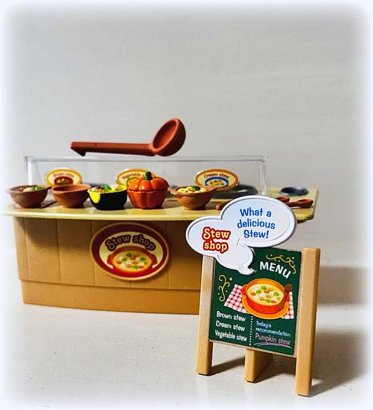 Sylvanian Families Stew Shop Set - Japanese Exclusive - Pre-owned - RARE