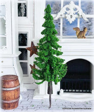 Dollhouse Flocked pine tree Christmas