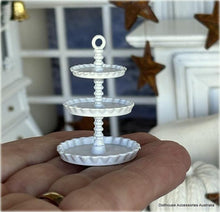 White 3-Tiered Tray - Miniature