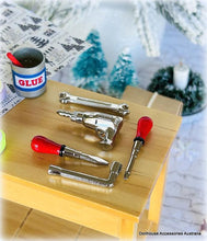 Red Handyman's Tools with Drill Set - Miniature