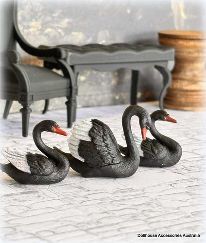Dollhouse black swans halloween apothecary haunted house
