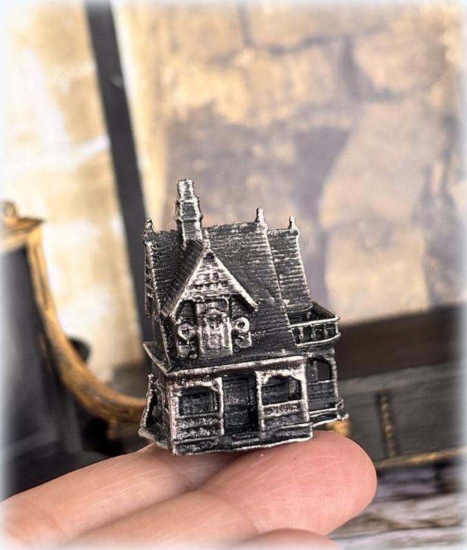 Dollhouse tiny haunted cottage witch house for dollhouse nursery