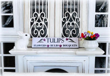 Sign - Tulips 8cm length - Miniature