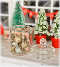 Gold Silver and Ivory Baubles - Set of 12 - Miniature