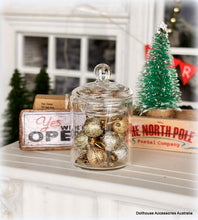 Gold Silver and Ivory Baubles - Set of 12 - Miniature