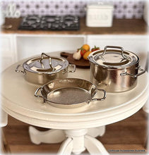 Stainless Steel Stove Pot Set of 3 - Miniature