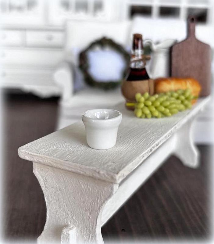 White Planter Pot - Small - Miniature