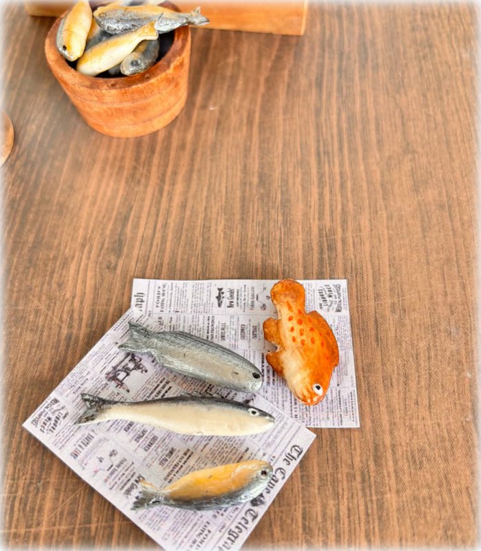 4 Different Kind of Fish - Miniature