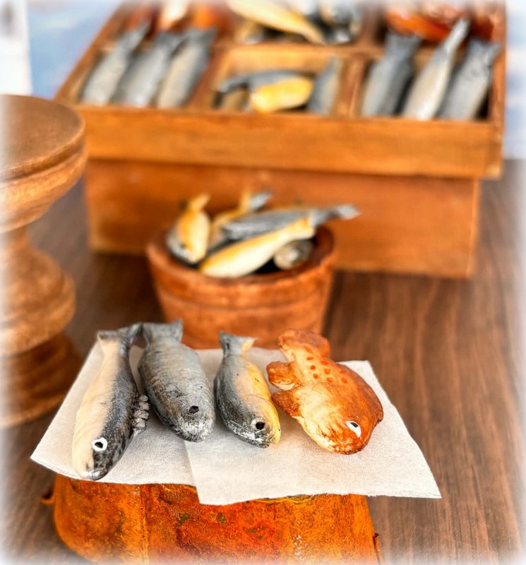 4 Different Kind of Fish - Miniature