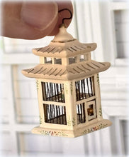 Dollhouse cream ornate birdcage
