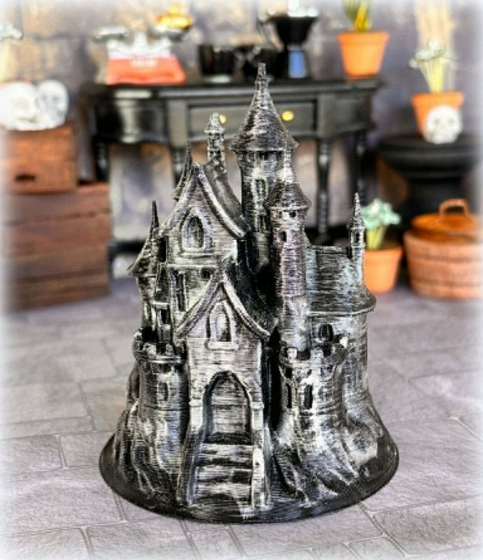 Dollhouse miniature gothic castle