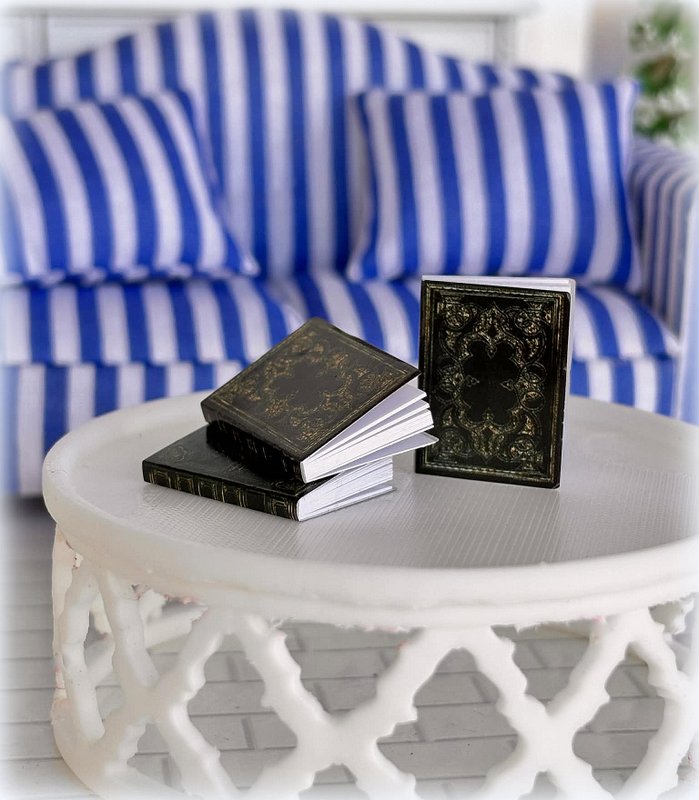 Set of 3 Books - Embossed style - Miniature