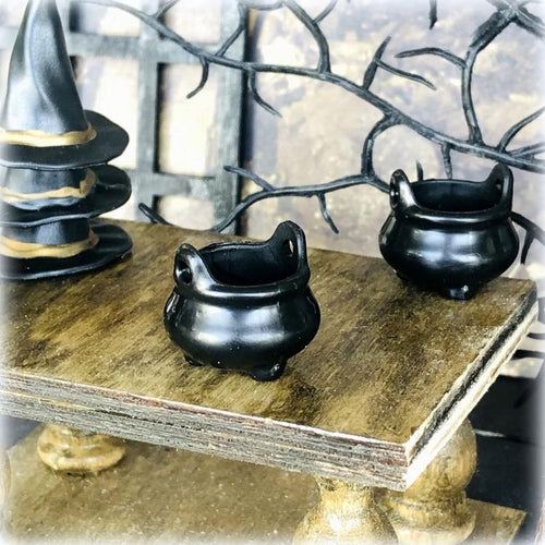 Dollhouse halloween miniature cauldron witch