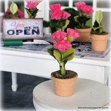 Dollhouse florist shop pink flowers
