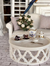 Reutter porcelain blue teacups